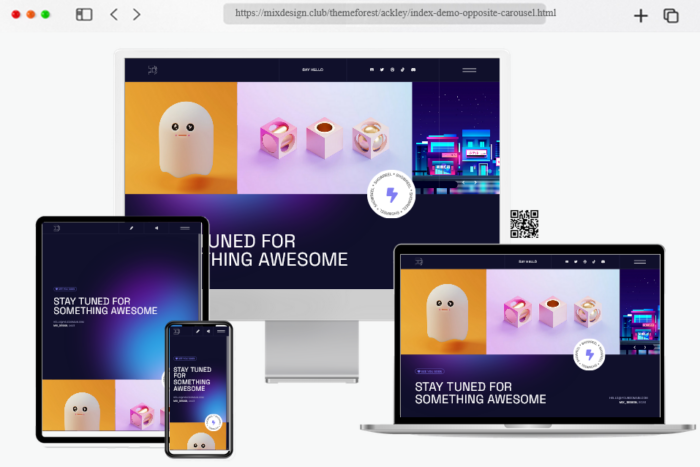 ackley coming soon landing page template