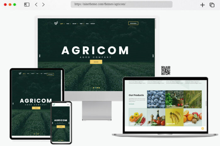 agricom organic food wordpress theme
