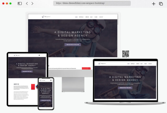 airspace html agency website template