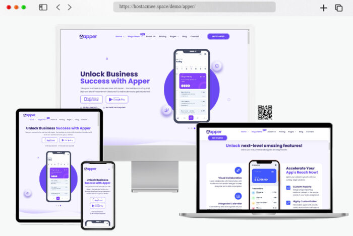 apper wordpress app landing page theme