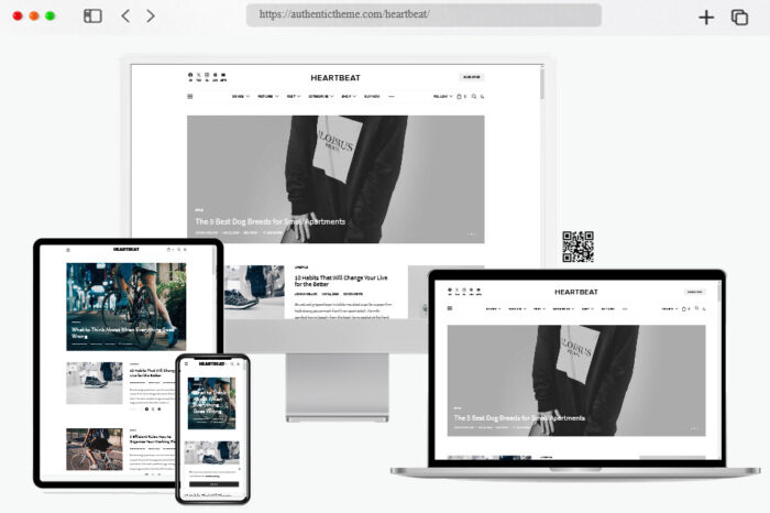 authentic wordpress theme
