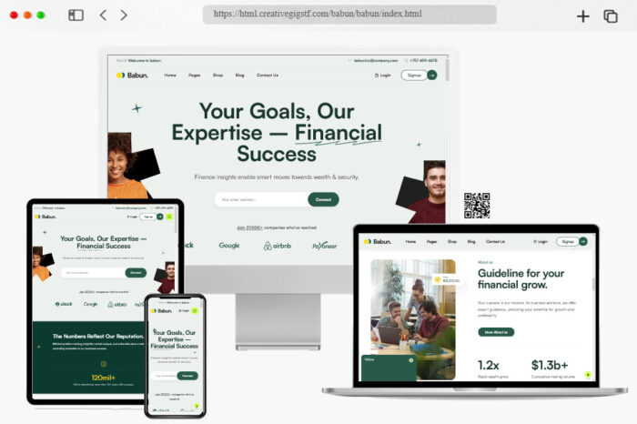 babun finance responsive html template