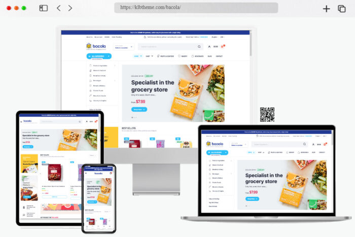 bacola grocery food ecommerce theme