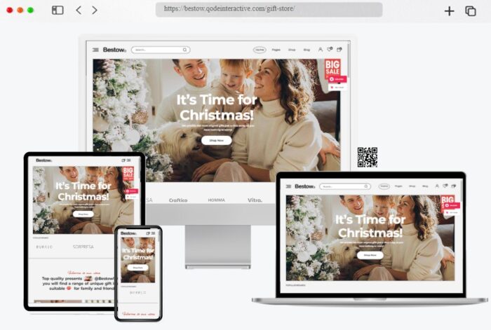 bestow gift shop ecommerce theme