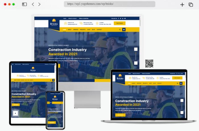 bricks construction wordpress theme