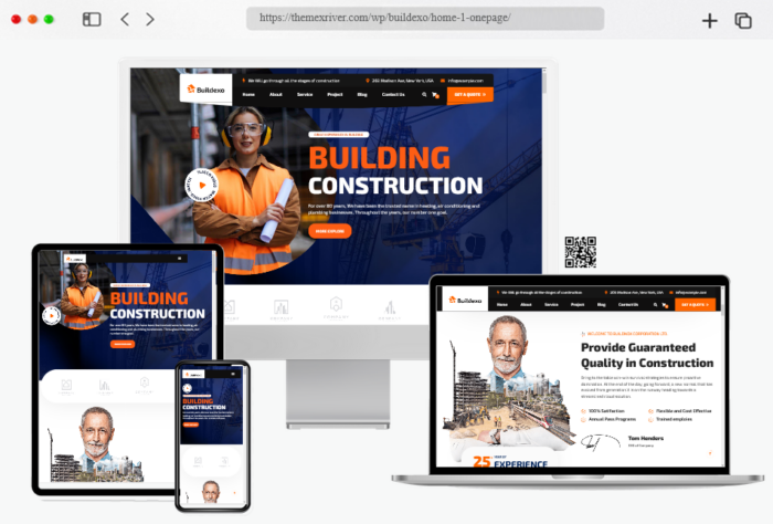 buildexo construction theme