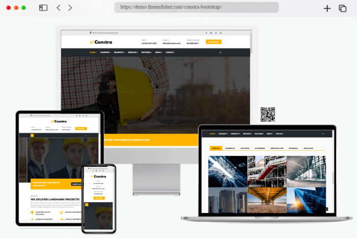 constra html bootstrap
