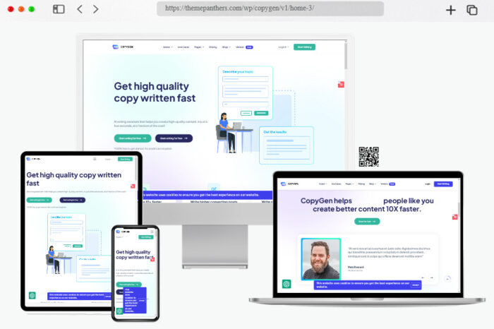 copygen copywriting landing page wordpress theme