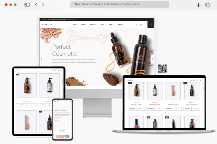 cosmecos cosmetics perfumes woocommerce theme