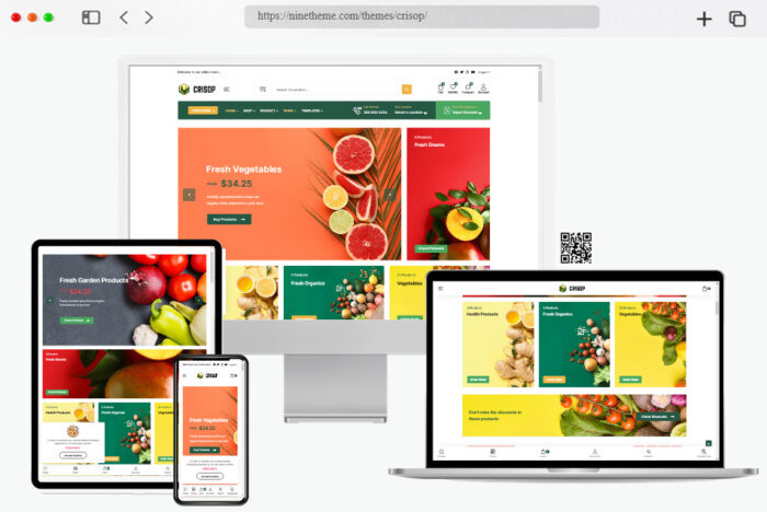 crisop organic food woocommerce theme