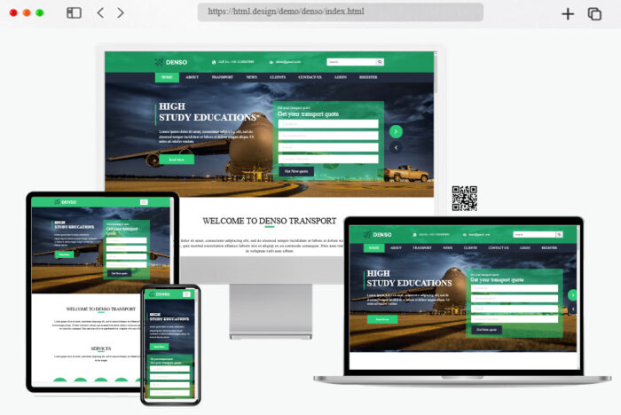 denso study education html template