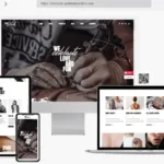 dotwork tattoo studio and piercing shop theme