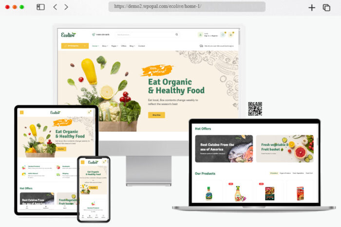ecolive organic food wordpress theme