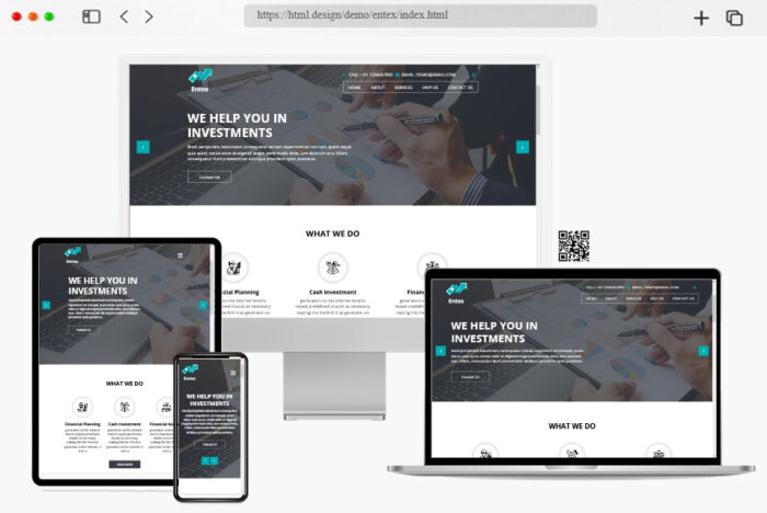 entex finance investment html template