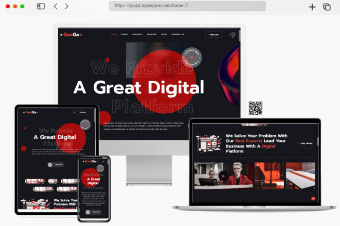 gaaga creative business agency theme