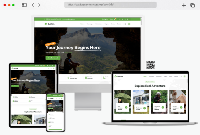 gowilds travel tour booking wordpress theme