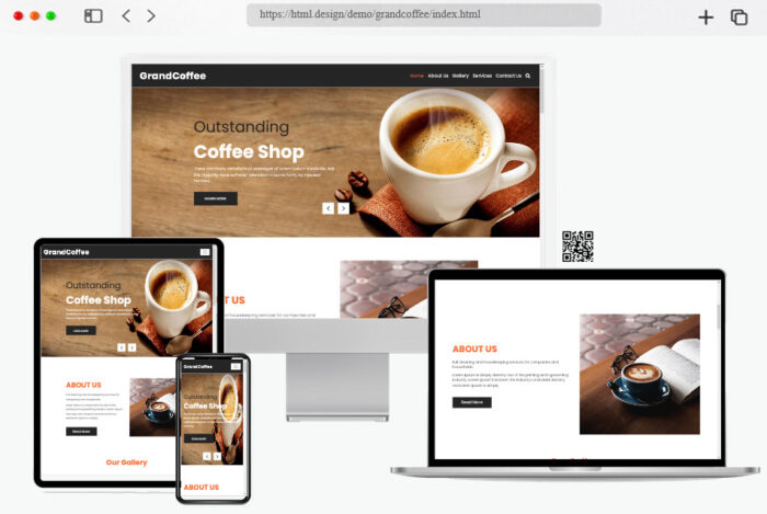 grandcoffee coffee shop html template
