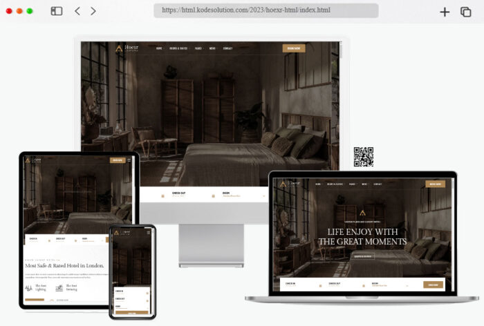 hoexr hotel booking html template