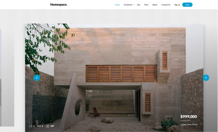 homespace free real estate html template