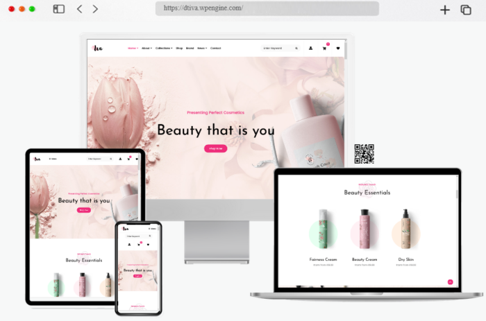 iva beauty cosmetics shop wordpress theme