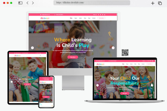 kidzo kids children wordpress theme
