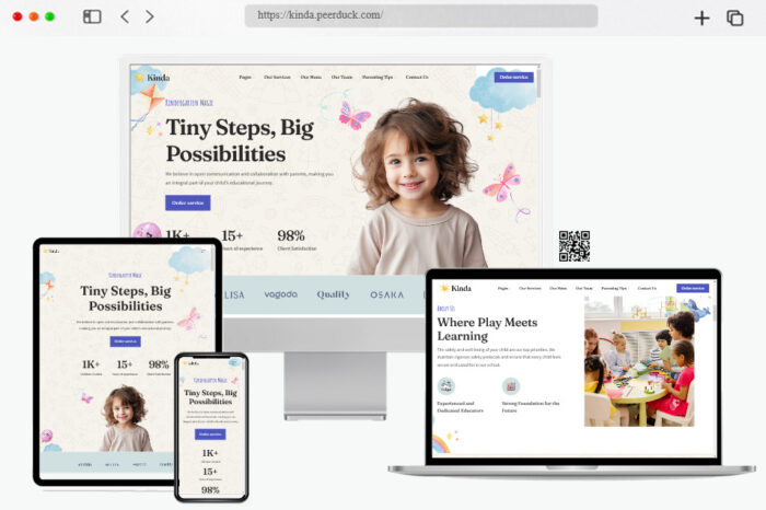 kinda kindergarten preschool wordpress theme
