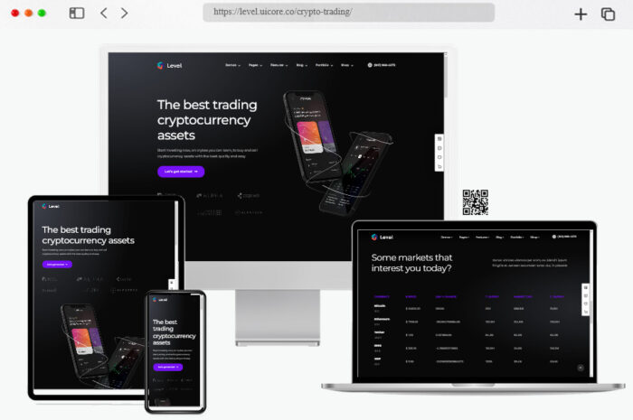 level crypto wordpress theme