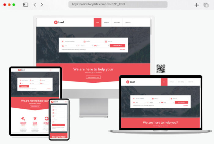 level free hotel html template