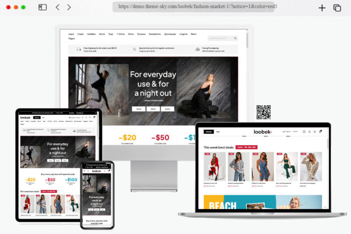 loobek elementor woocommerce theme