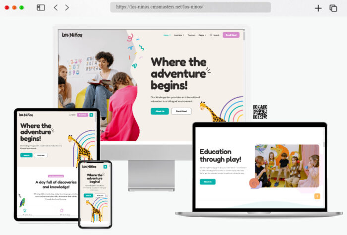 los ninos children education wordpress theme