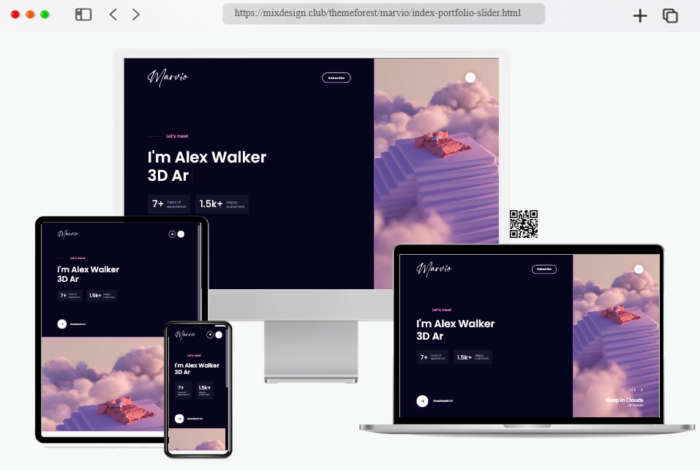 marvio coming soon portfolio template