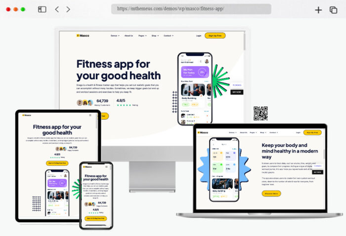 masco saas software startup landing page theme