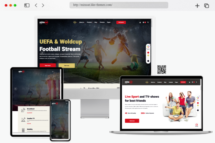 mirasat internet provider satellite tv wordpress theme