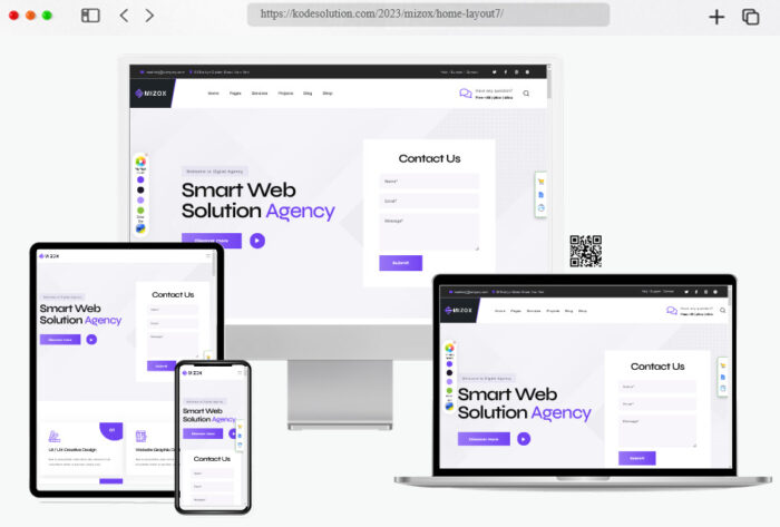 mizox web design agency theme