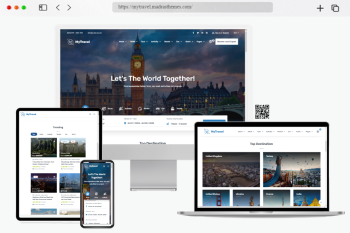 mytravel tours woocommerce theme