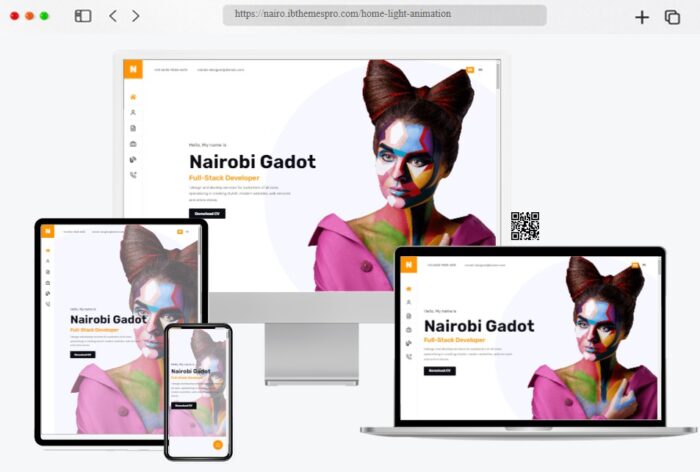 nairo personal portfolio react template