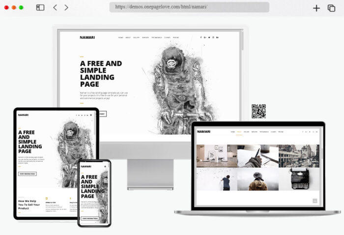 namari z html template