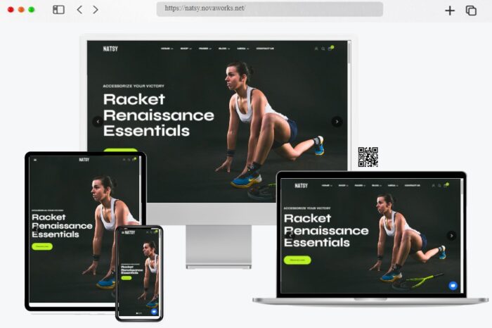 natsy sports store woocommerce theme