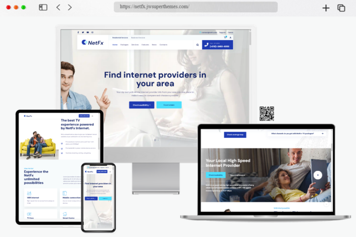 netfx internet service wordpress theme