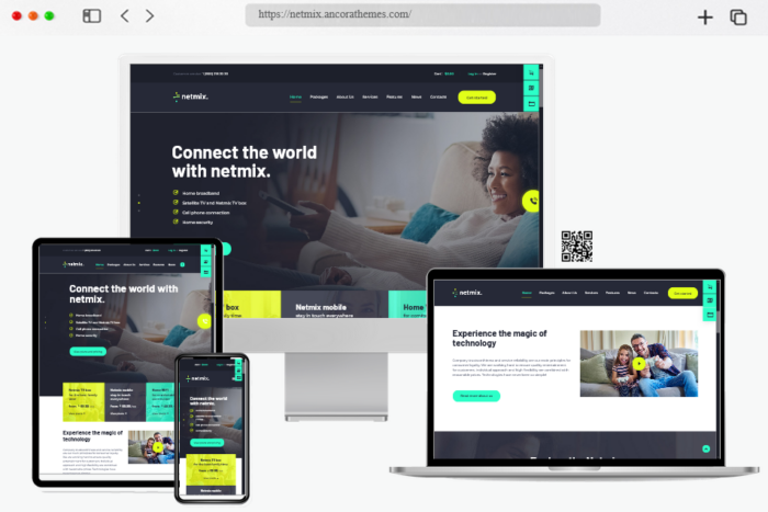 netmix telecom internet provider wordpress theme