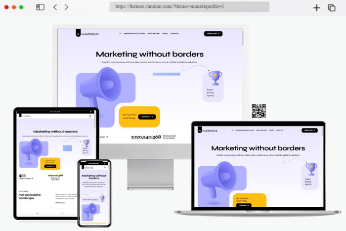 numérique web design marketing wordpress