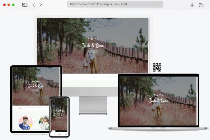 nuptial free wedding html template