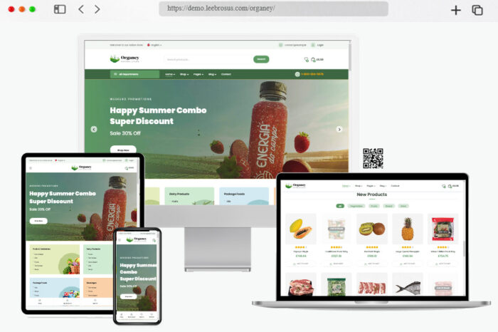 organey organic food wordpress theme