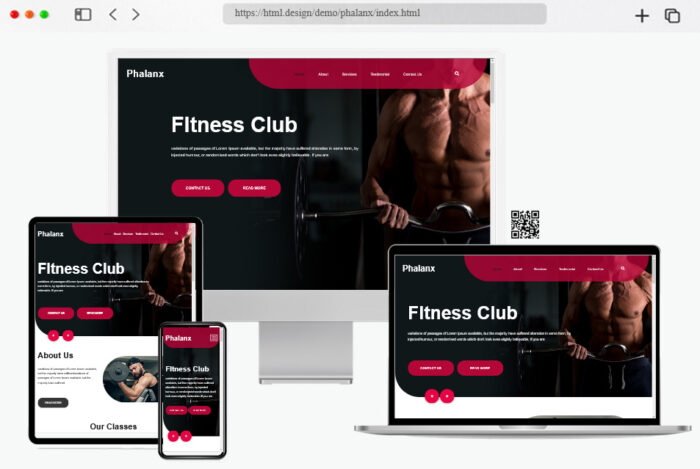 phalanx free html website template