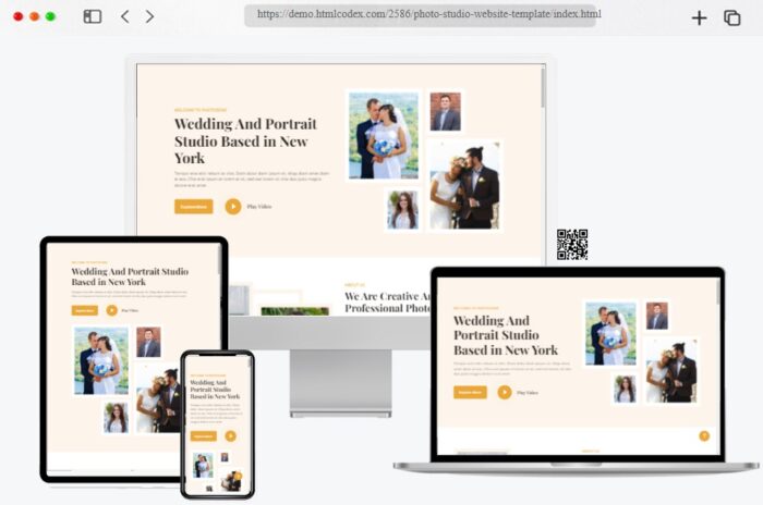 photozone free photo studio website template