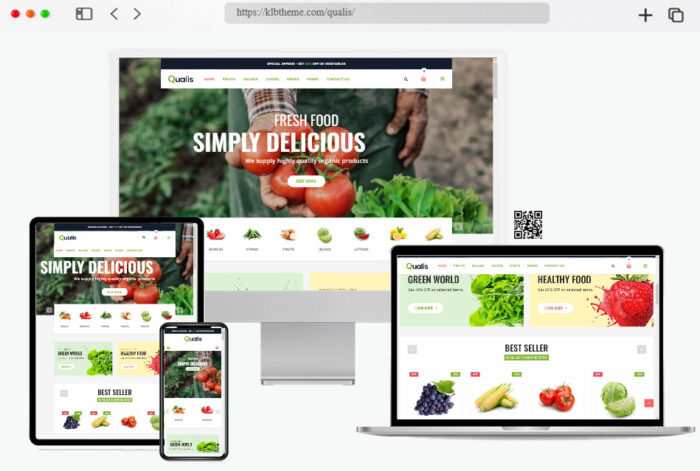 qualis organic food wordpress theme