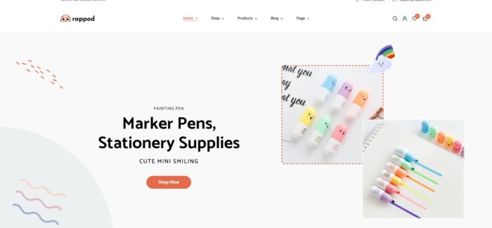 rappod gift store woocommerce theme