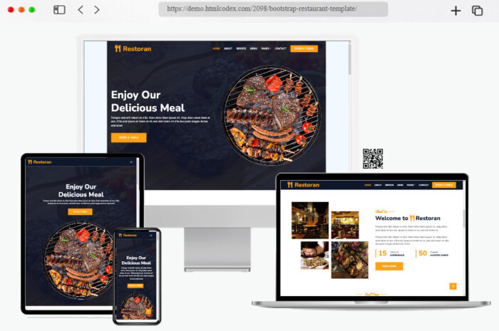restoran free bootstrap restaurant template