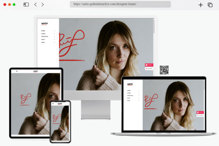 sarto web design agency theme