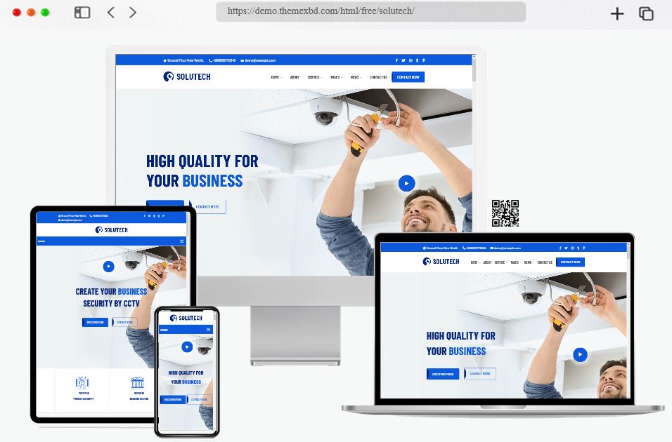 40 Best Free HTML5 Templates for Professional Websites - freshDesignweb